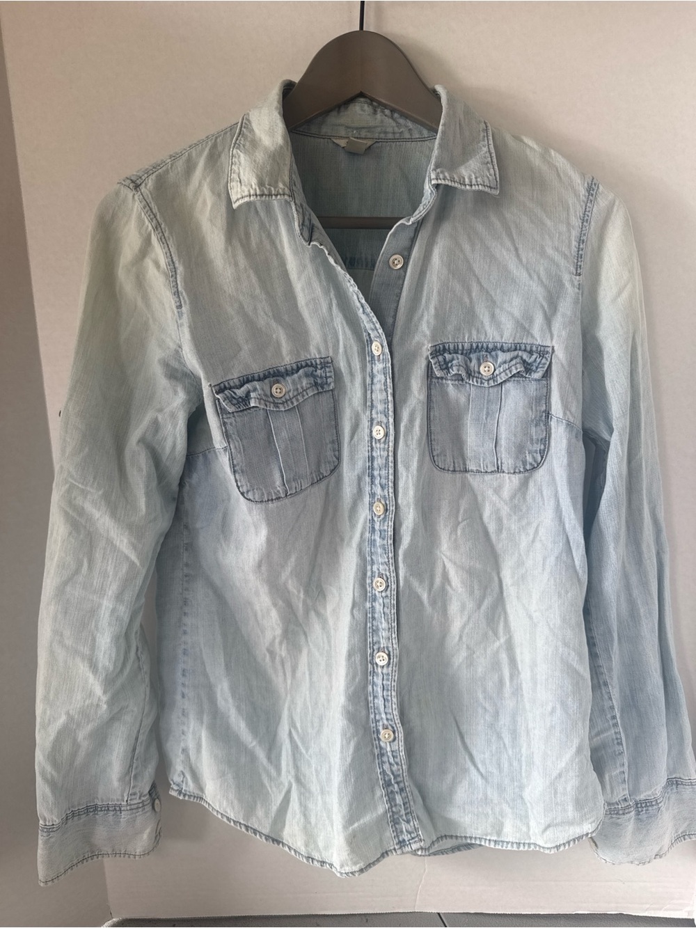 J Crew Chambray denim Shirt - SOFT Casual Button-Up